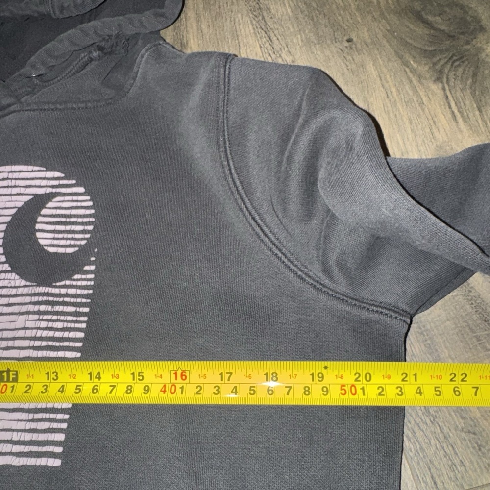 VTG Carhartt Hoodie Men M-L Rain Defender Faded Distressed Sweatshirt Y2K Grunge - Picture 10 of 15